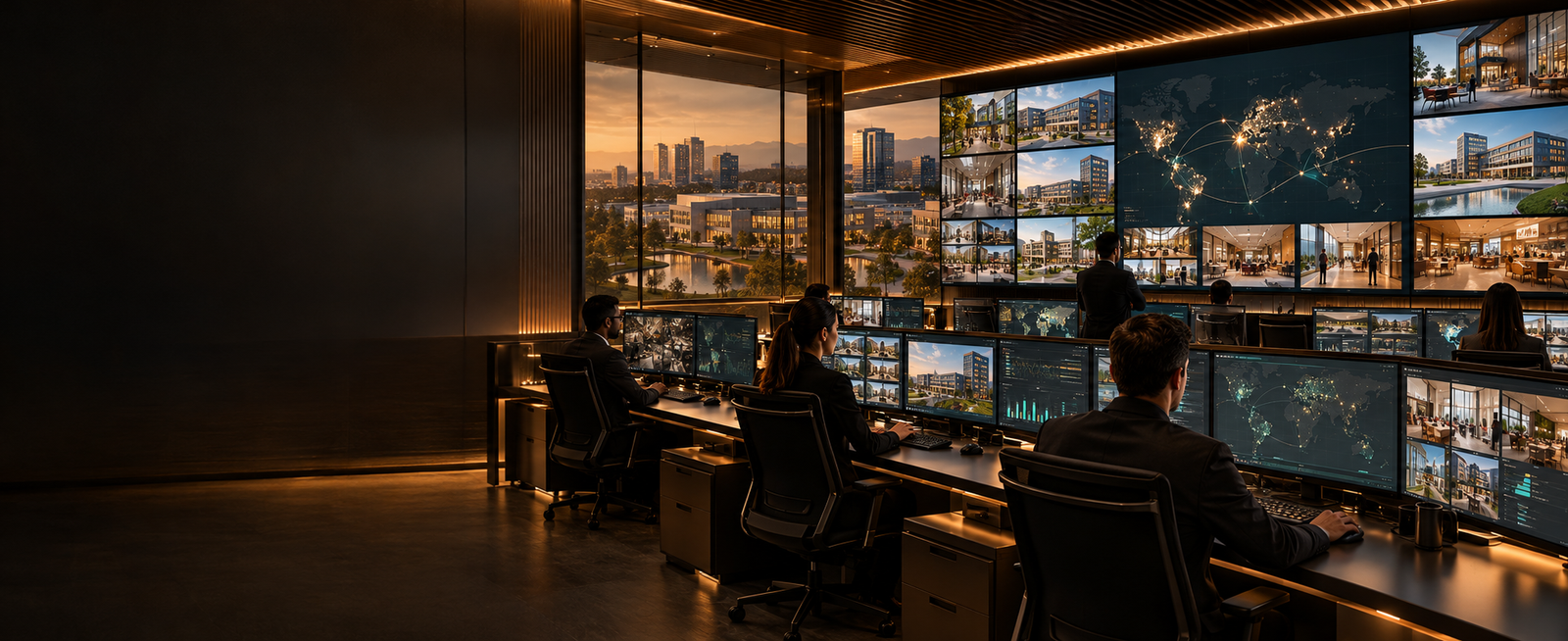 A warm enterprise operations center coordinating multiple locations